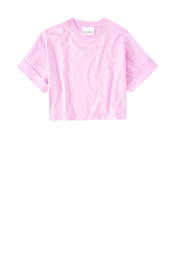 C95246 Turn Up T-Shirt | Pink Poeny