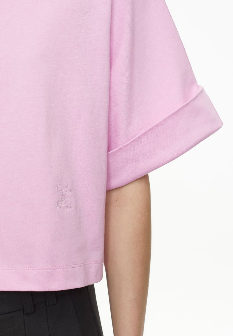 C95246 Turn Up T-Shirt | Pink Poeny