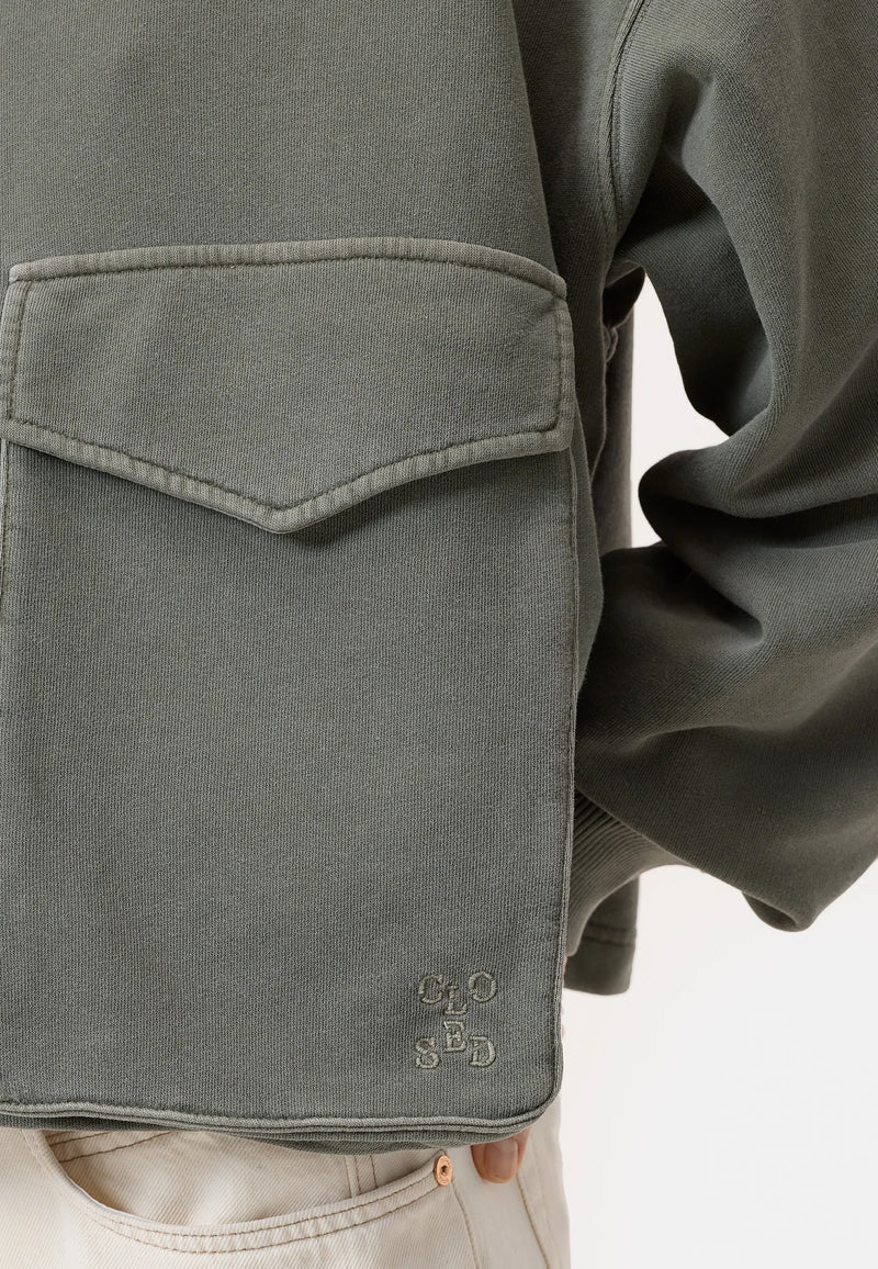 C95352 Heritage Sweatjacke | Faded Green