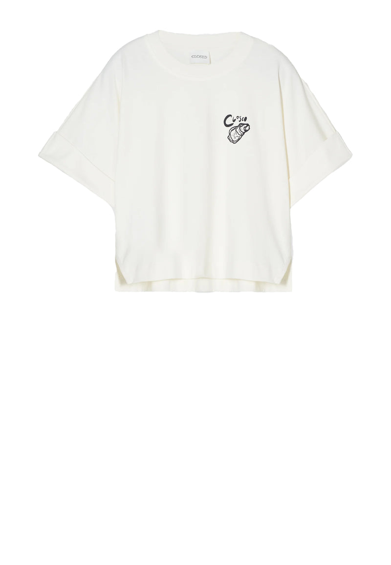 C95445 Cropped T-Shirt | Ivory