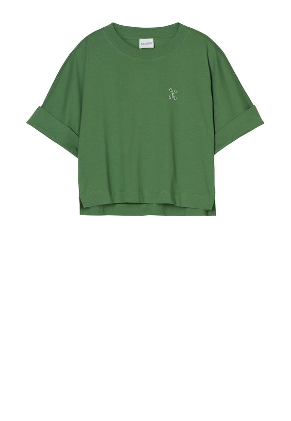 C95446 Cropped T-Shirt | Matcha Green