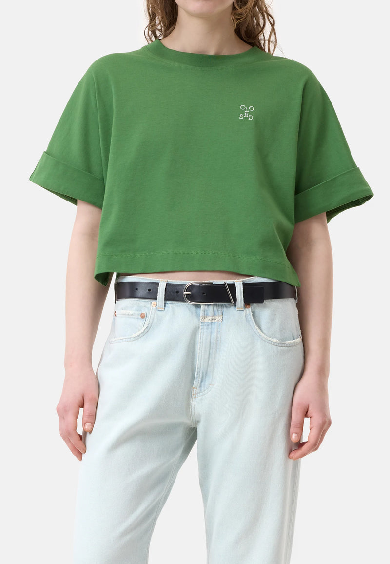 C95446 Cropped T-Shirt | Matcha Green