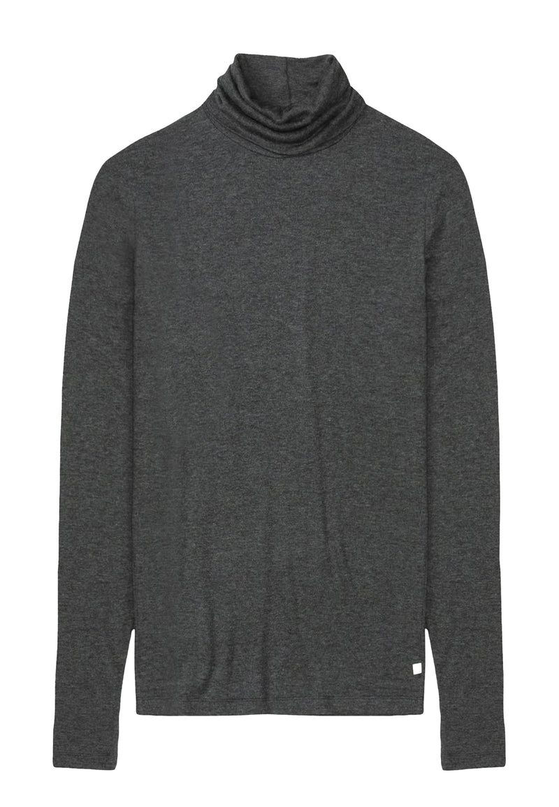 C95473 Turtleneck Longsleeve | Dark Grey Melange