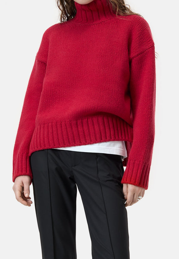 C96207 turtleneck sweater | Chilli Pepper Red