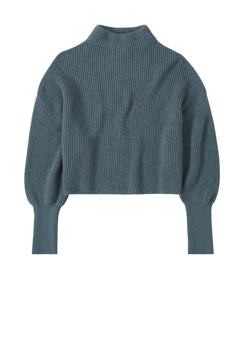 C96230 Cropped Sweater | Pine Green