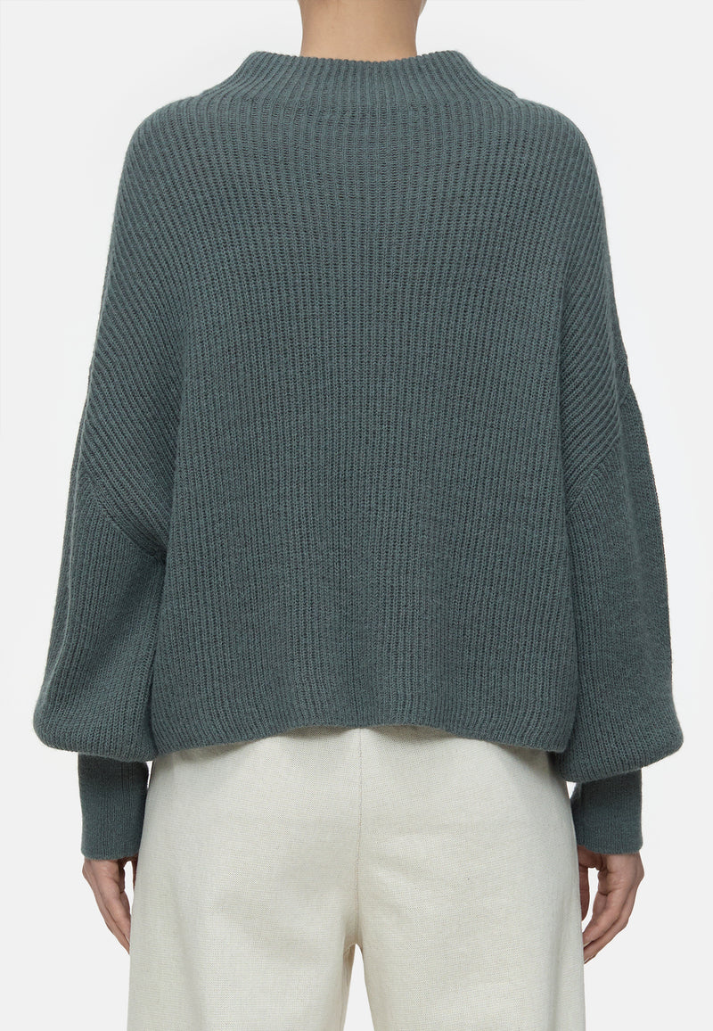 C96230 Cropped Sweater | Pine Green