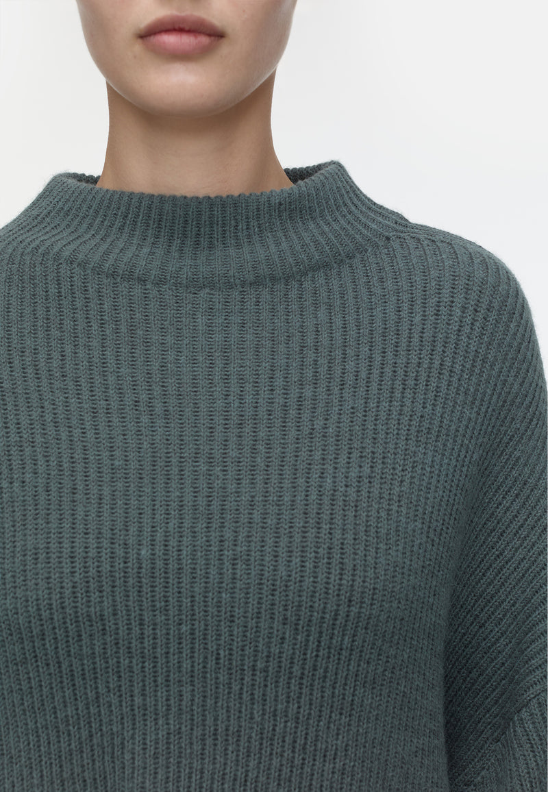 C96230 Cropped Sweater | Pine Green