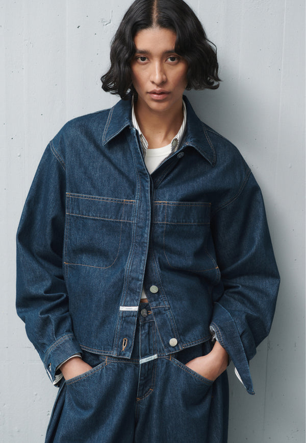 C97243 Heritage Worker Denim Jacket | Dark Blue