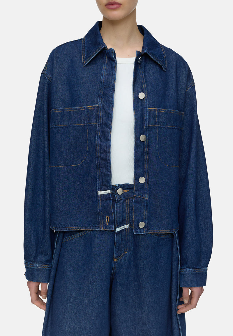 C97243 Heritage Worker Denim Jacket | Dark Blue