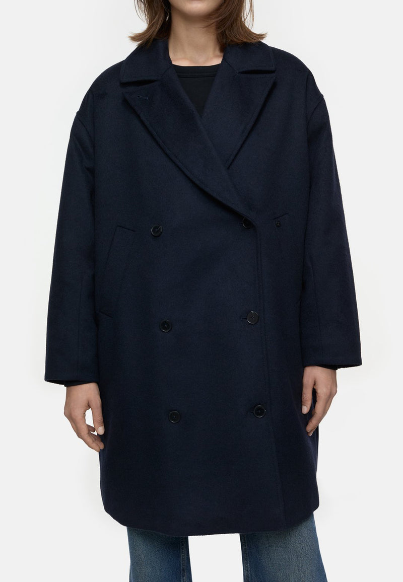 C97590 Wool coat | Dark Night