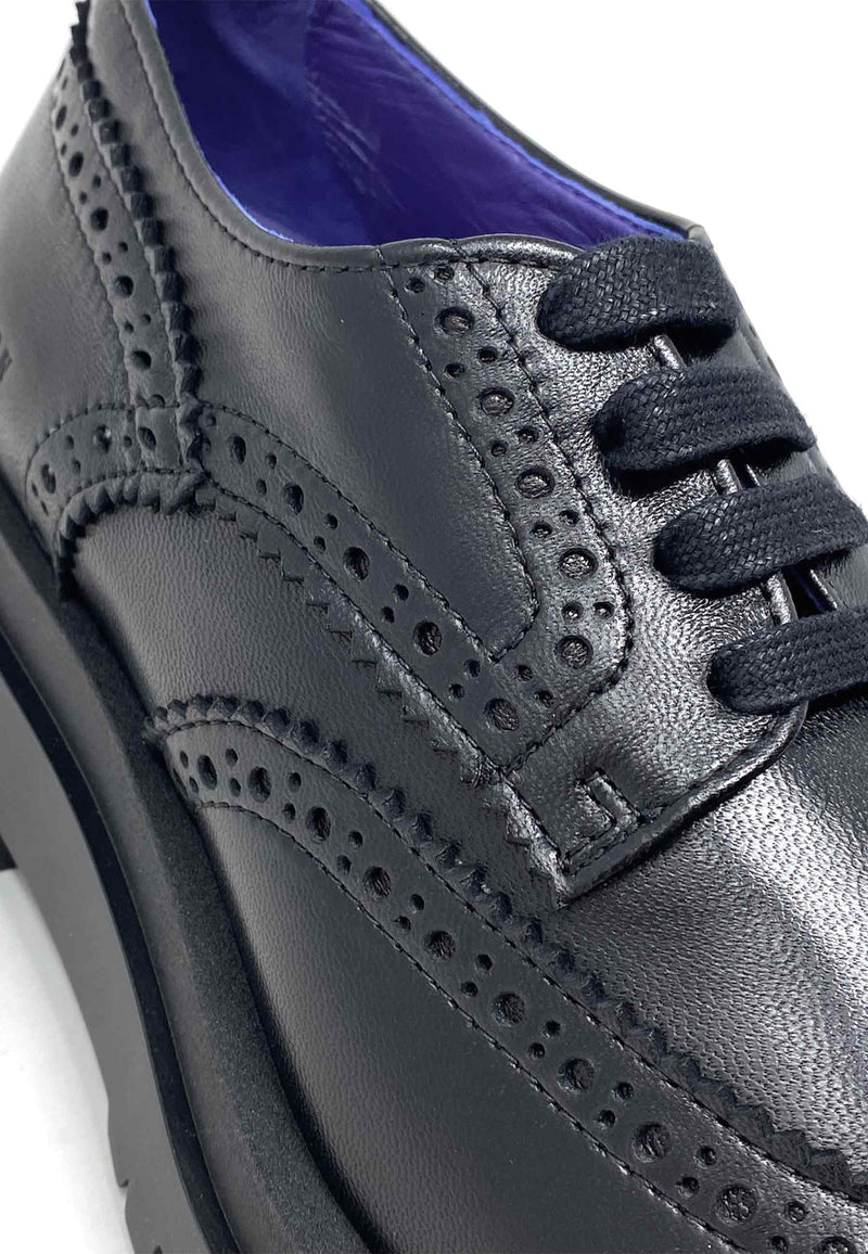 CPH1011 Oxford Shoe | Black Brushed