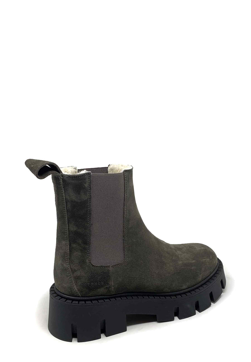 CPH137 Chelsea Boot | Off Black Suede Teddy