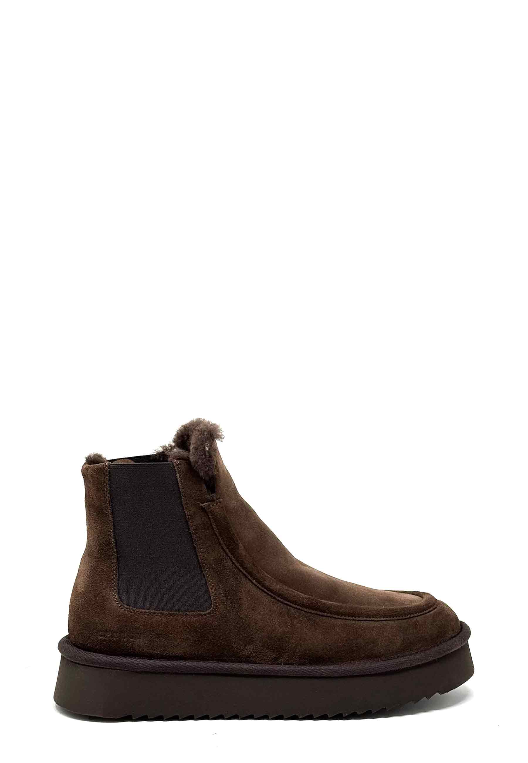 CPH267 Warmfutter Chelsea Boot | Chocolate Suede