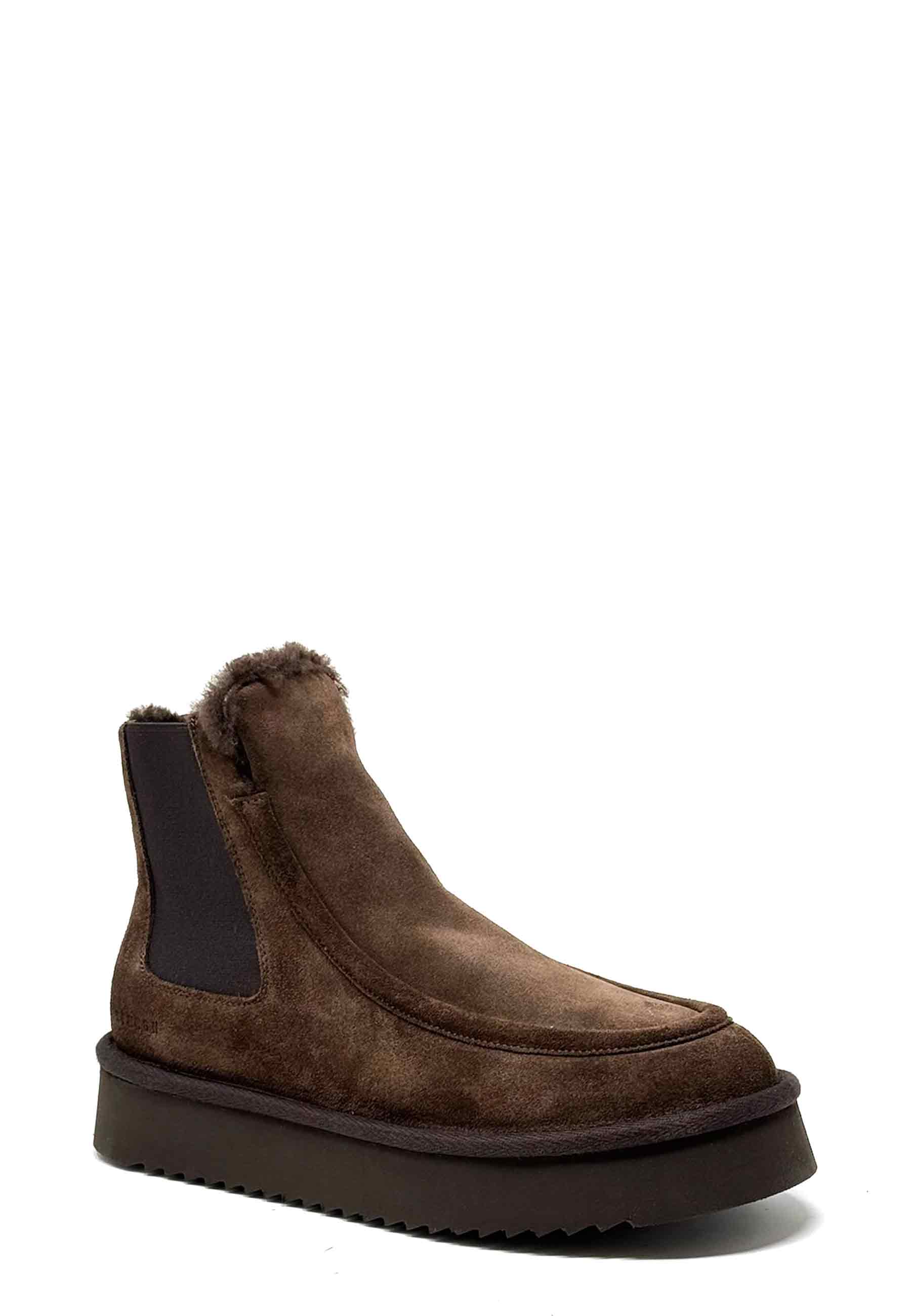 CPH267 Warmfutter Chelsea Boot | Chocolate Suede