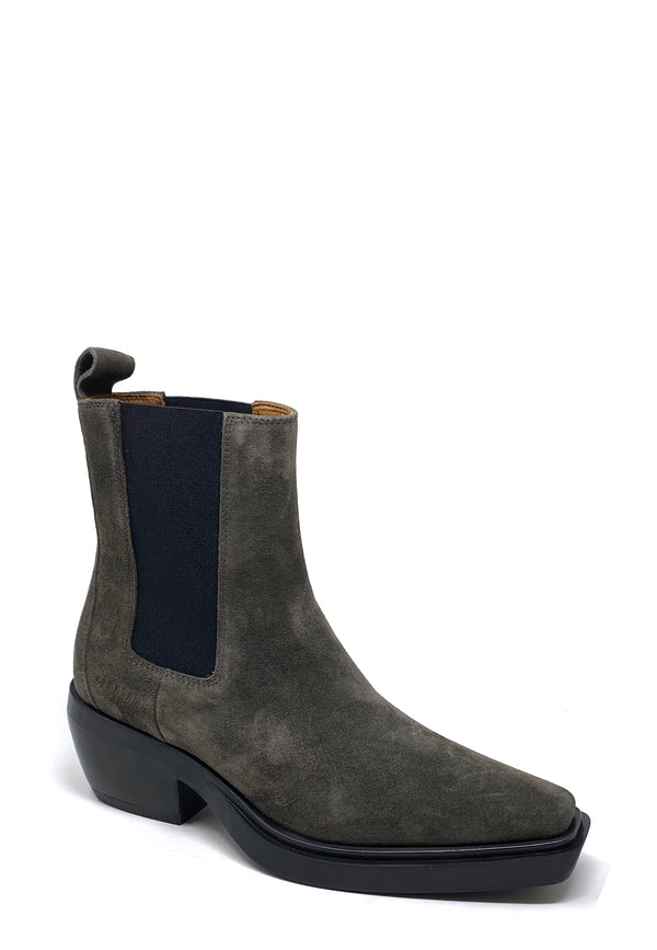 CPH236 Cowboy Boot | Off Black Suede