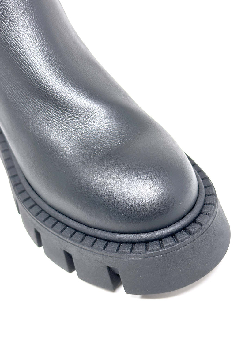 CPH138 langskaftet støvle | Sort Vitello