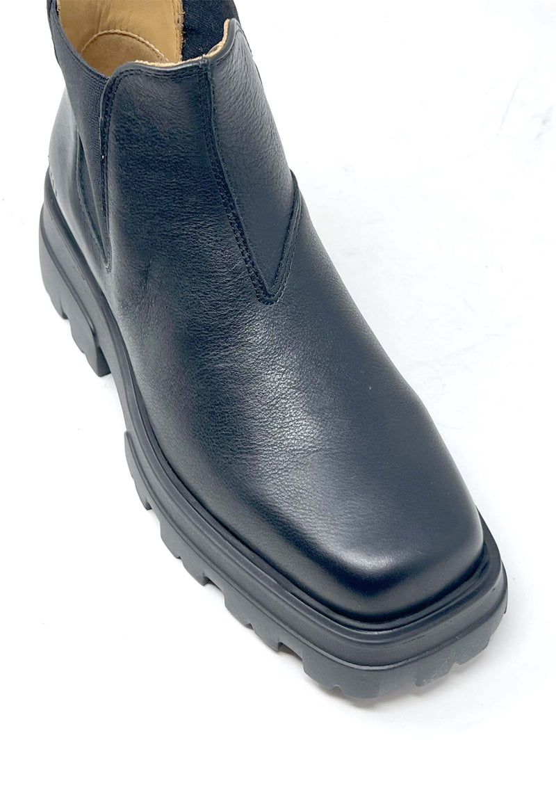 CPH155 Chelsea støvle | Sort Vitello