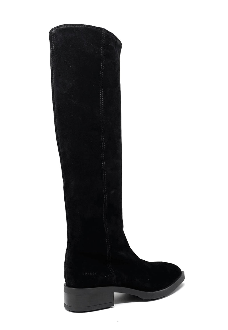 CPH323 Long shaft boot | Black Suede