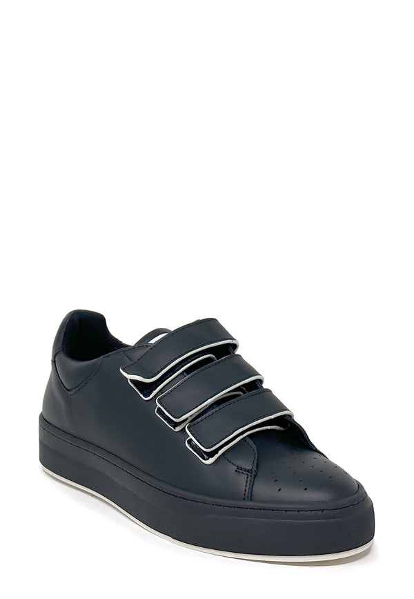 CPH429 Velcro Sneaker | Black Soft Vitello