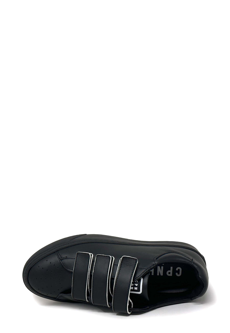 CPH429 Velcro Sneaker | Sort blød Vitello