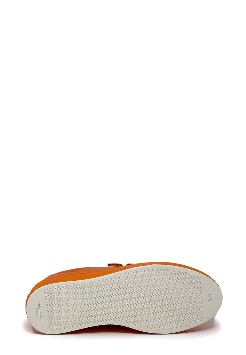 CPH429 Velcro Sneaker | Orange Soft Vitello