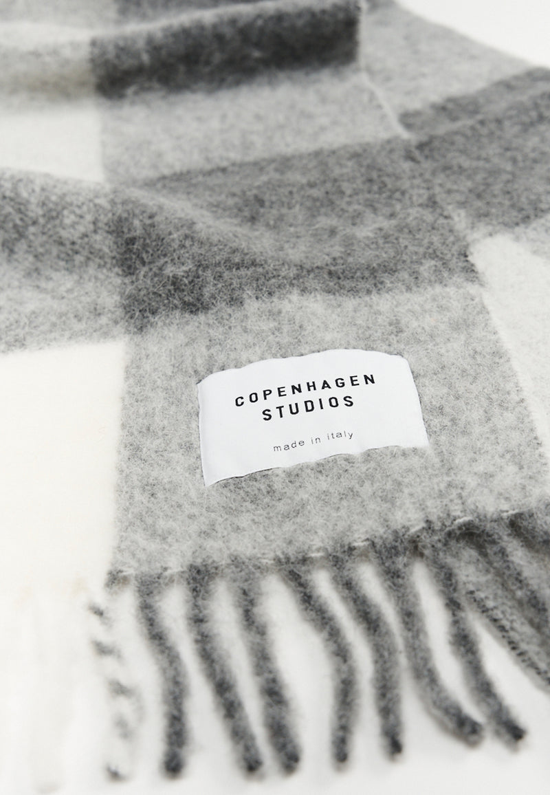 CPH SHAWL 4 | Wool Mix Grey Melange