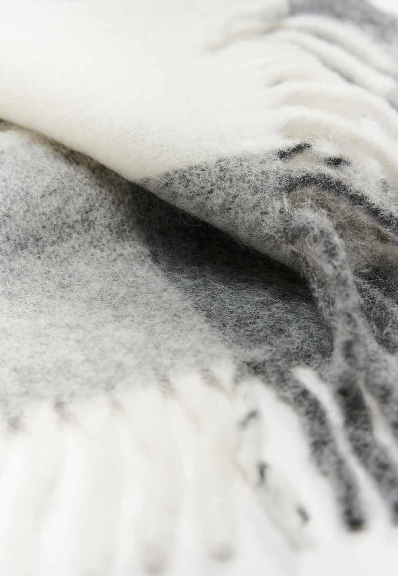 CPH SHAWL 4 | Wool Mix Grey Melange