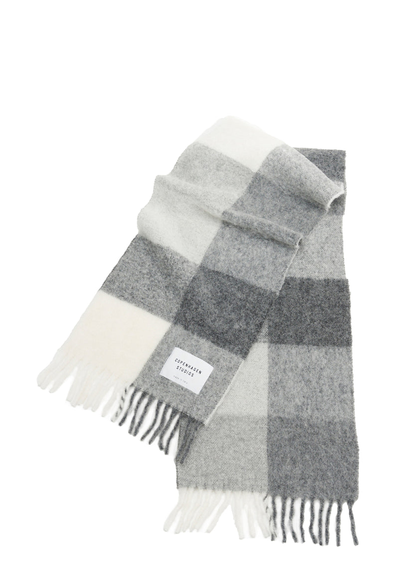 SHAWL 4 Tørklæde | Grå uldblanding