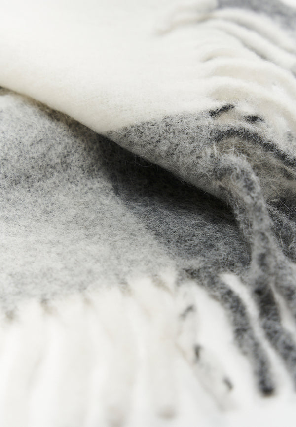 SHAWL 4 Scarf | Gray Wool Mix