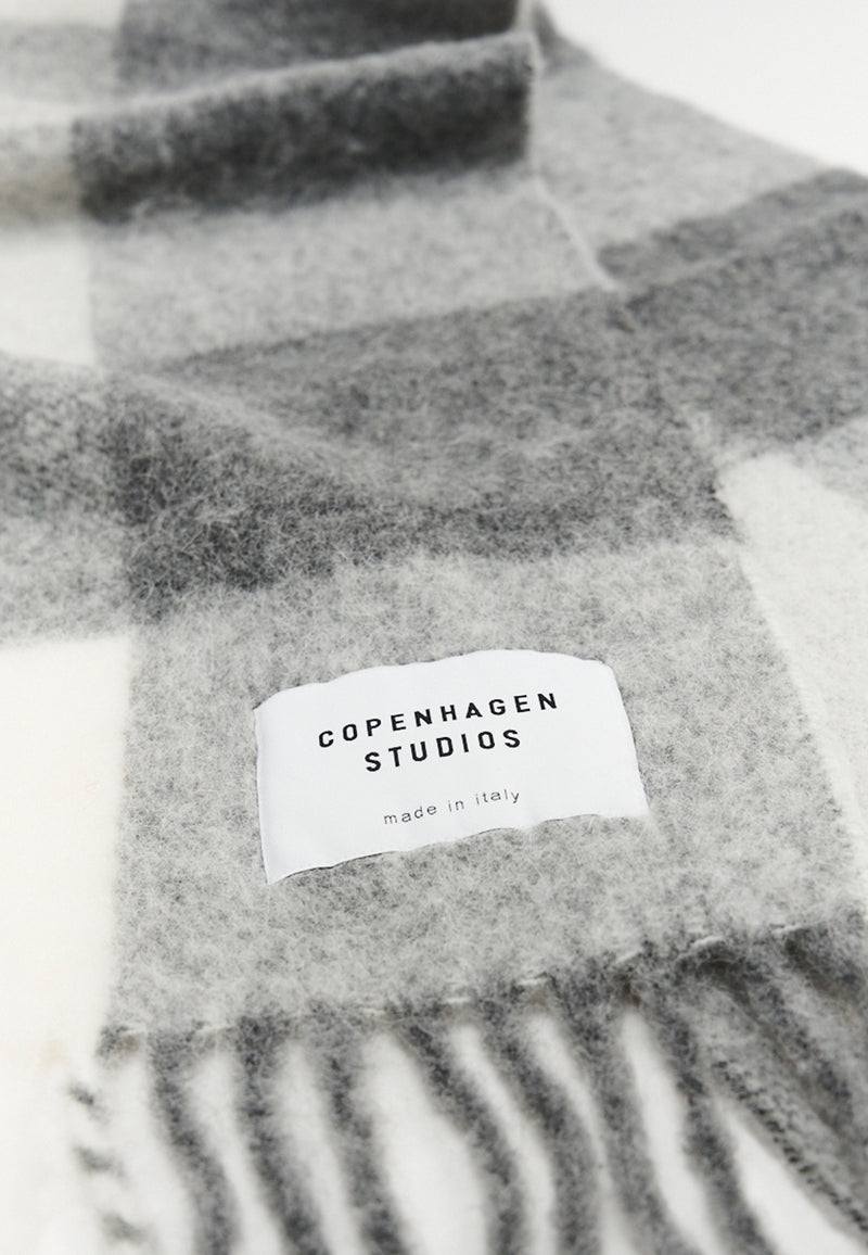 SHAWL 4 Tørklæde | Grå uldblanding