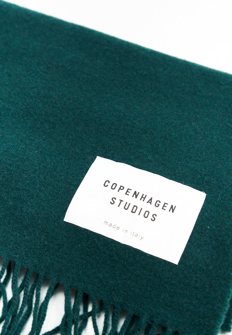 SHAWL 6 Scarf | Green Wool Mix