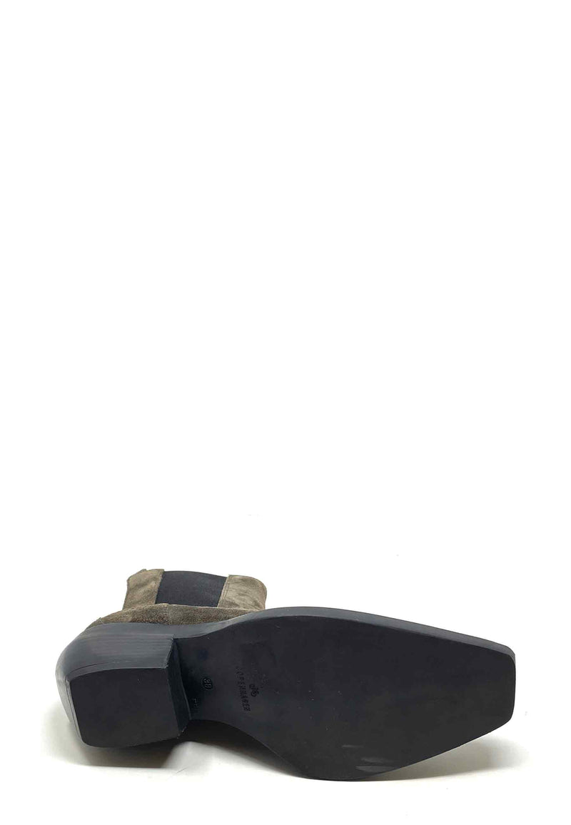 Copenhagen Studios CPH236 Cowboy Boot Off Black Suede ingla concept store