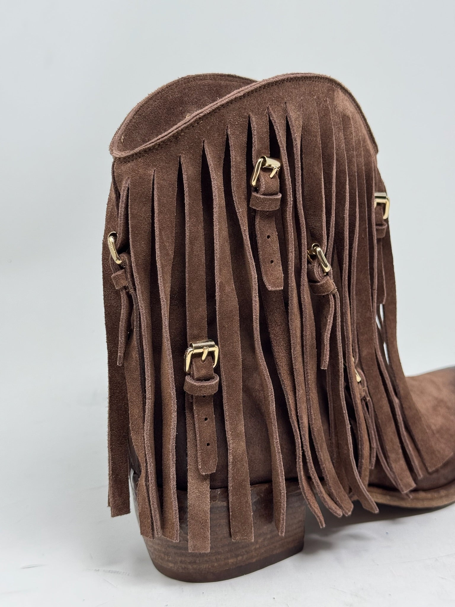 Dallas Fransen Cowboyboot | Cacao Wash Velour