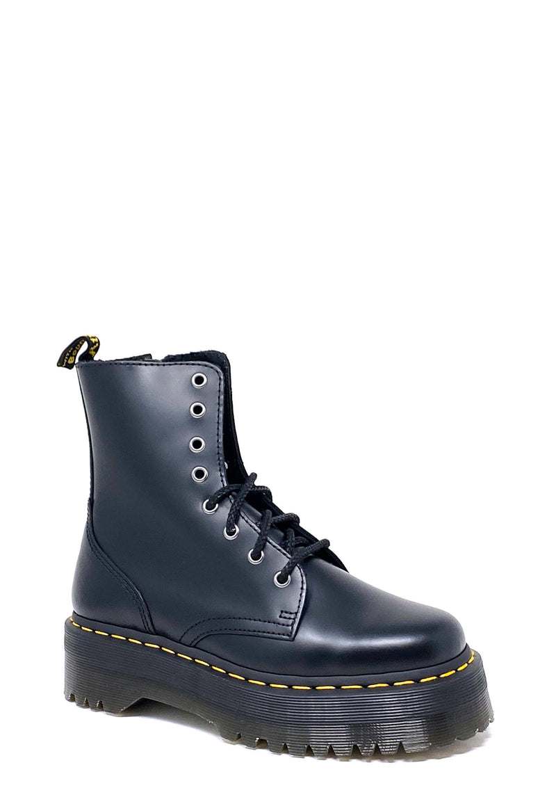 Jadon Lace Up Boot | Black Smooth