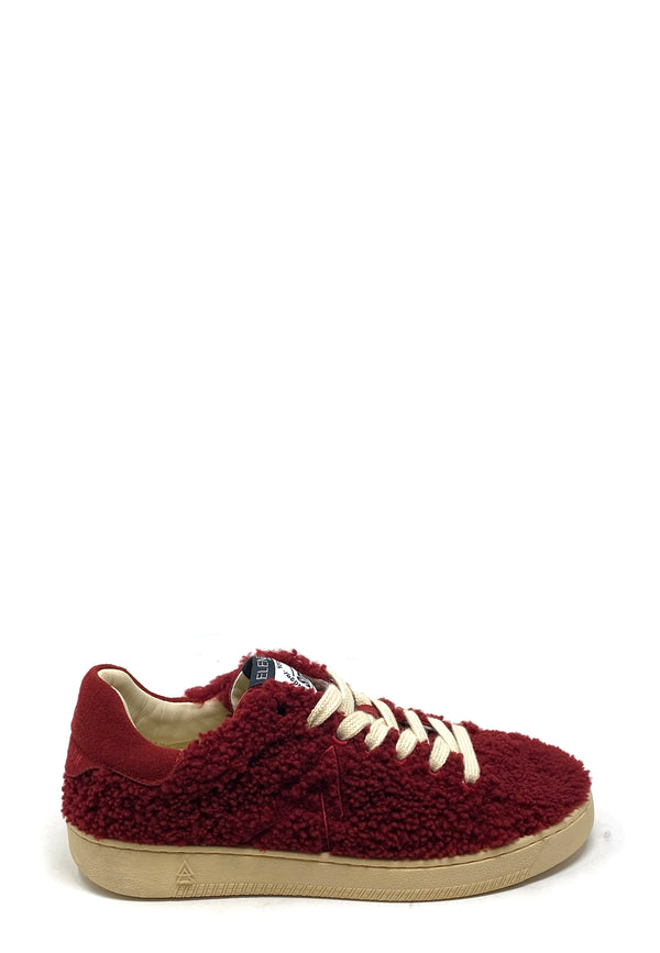 Smash Fur Sneaker | Burgundy