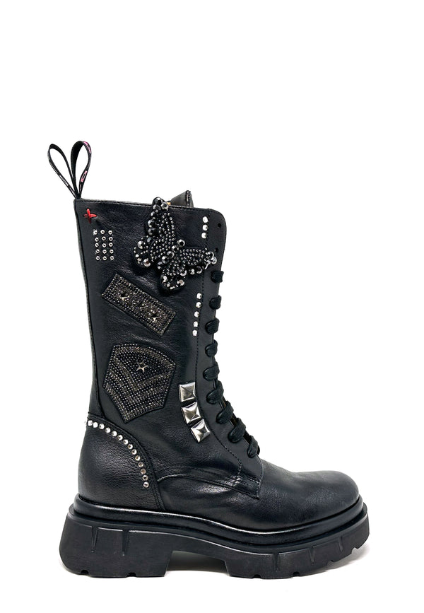 CORA02B Lace-up boot | Nero