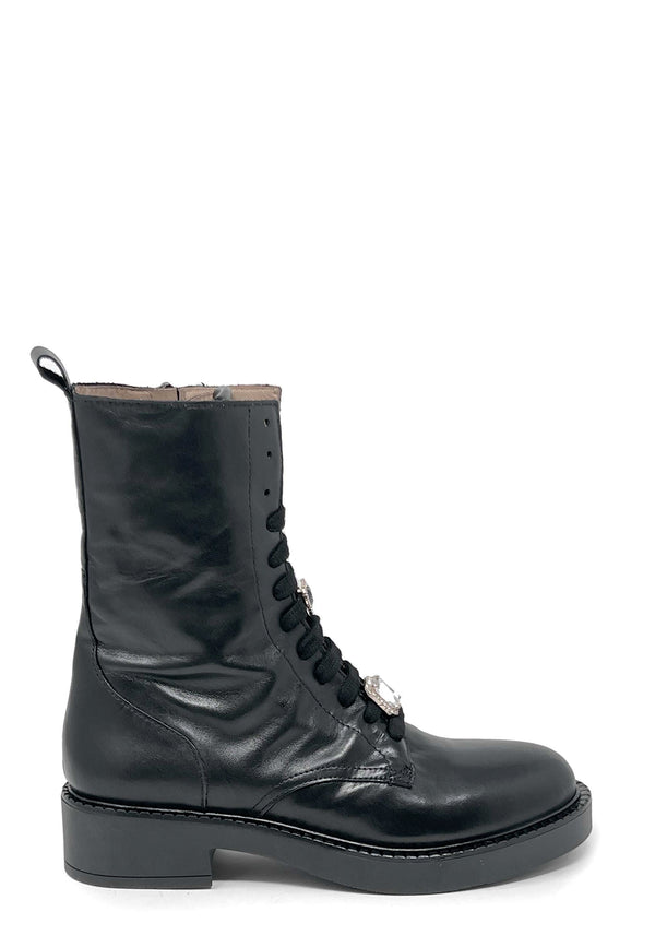 Maria14A lace-up boot | Nero