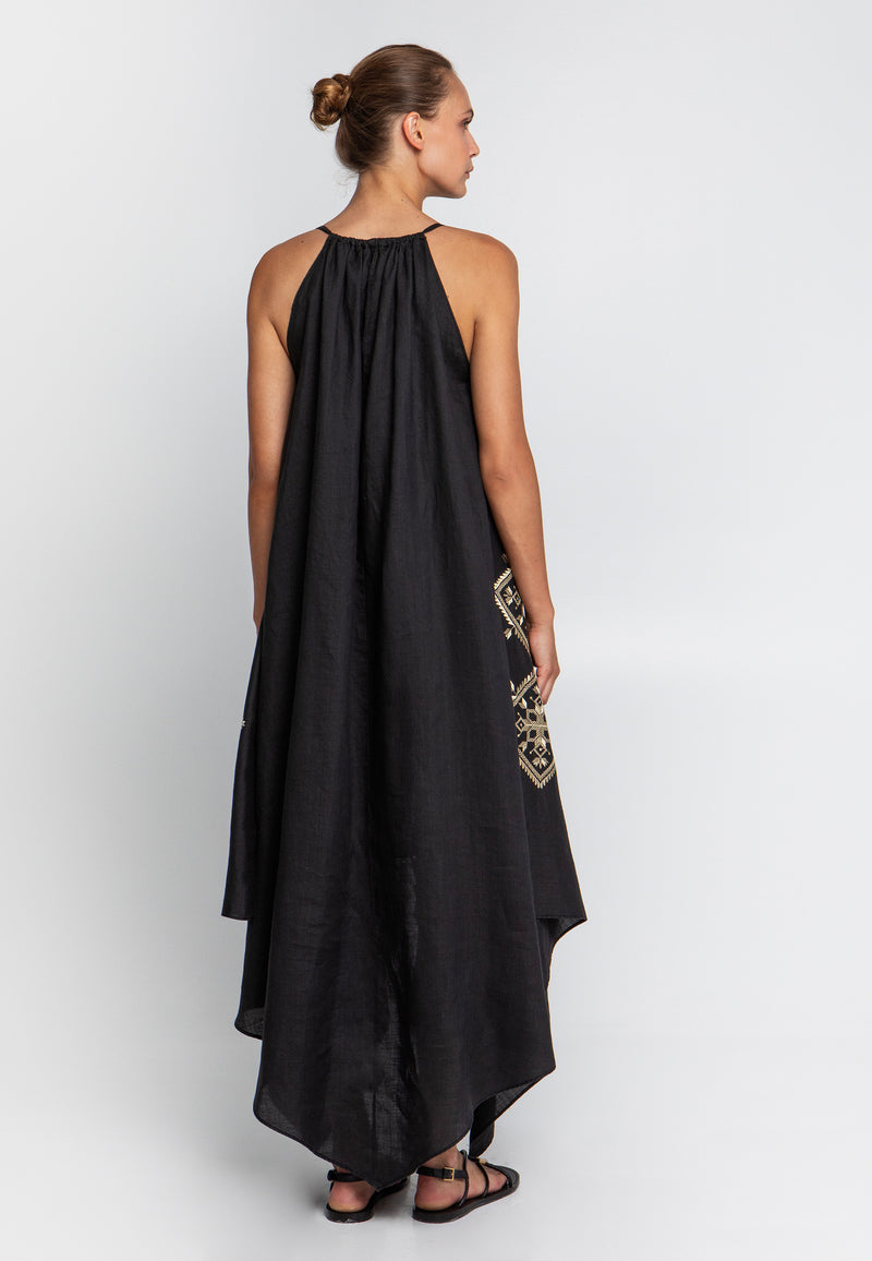 430201 Maxi Dress | Black Gold