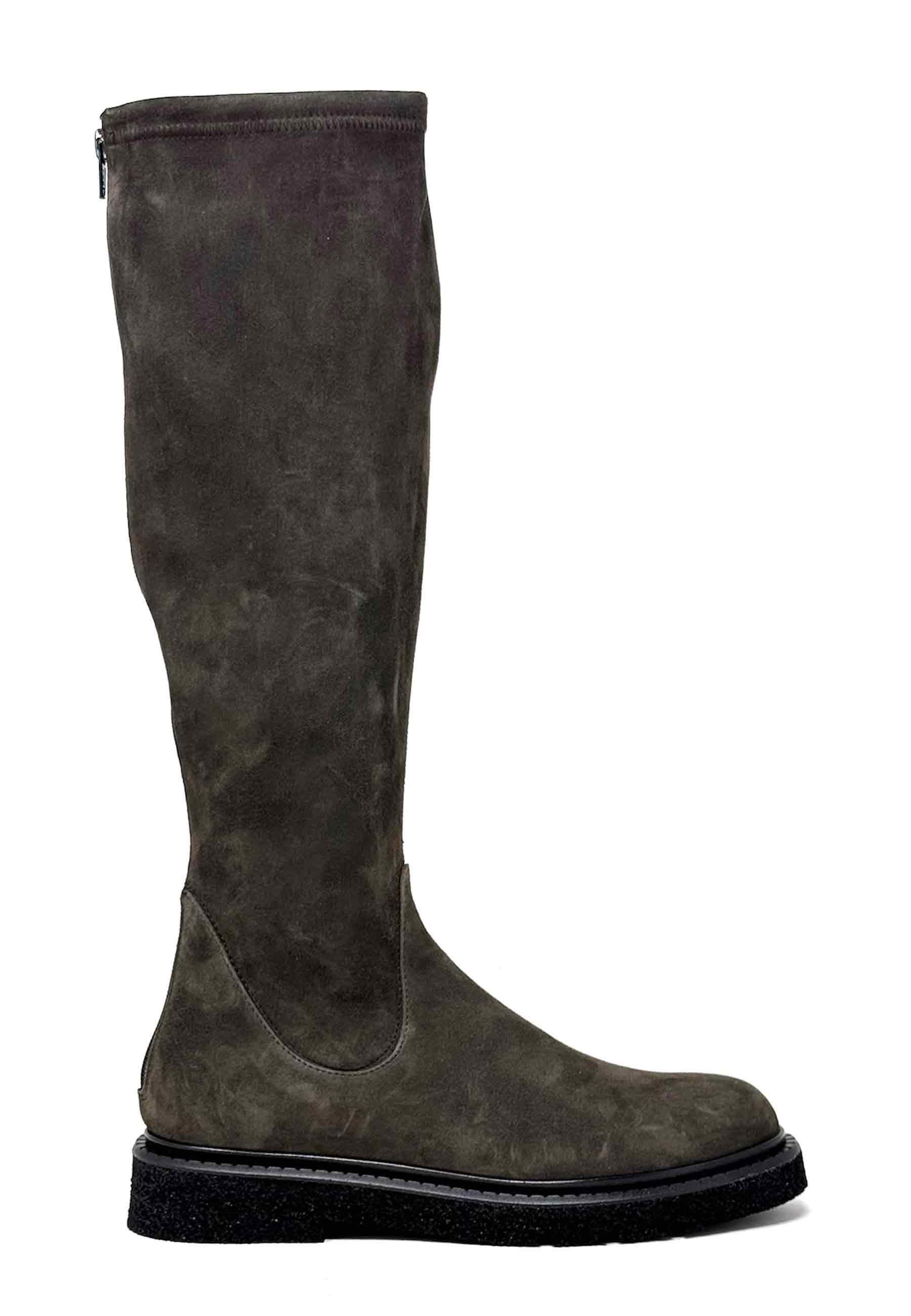 Kerr Langschaft Boot | Graphite Camoscio