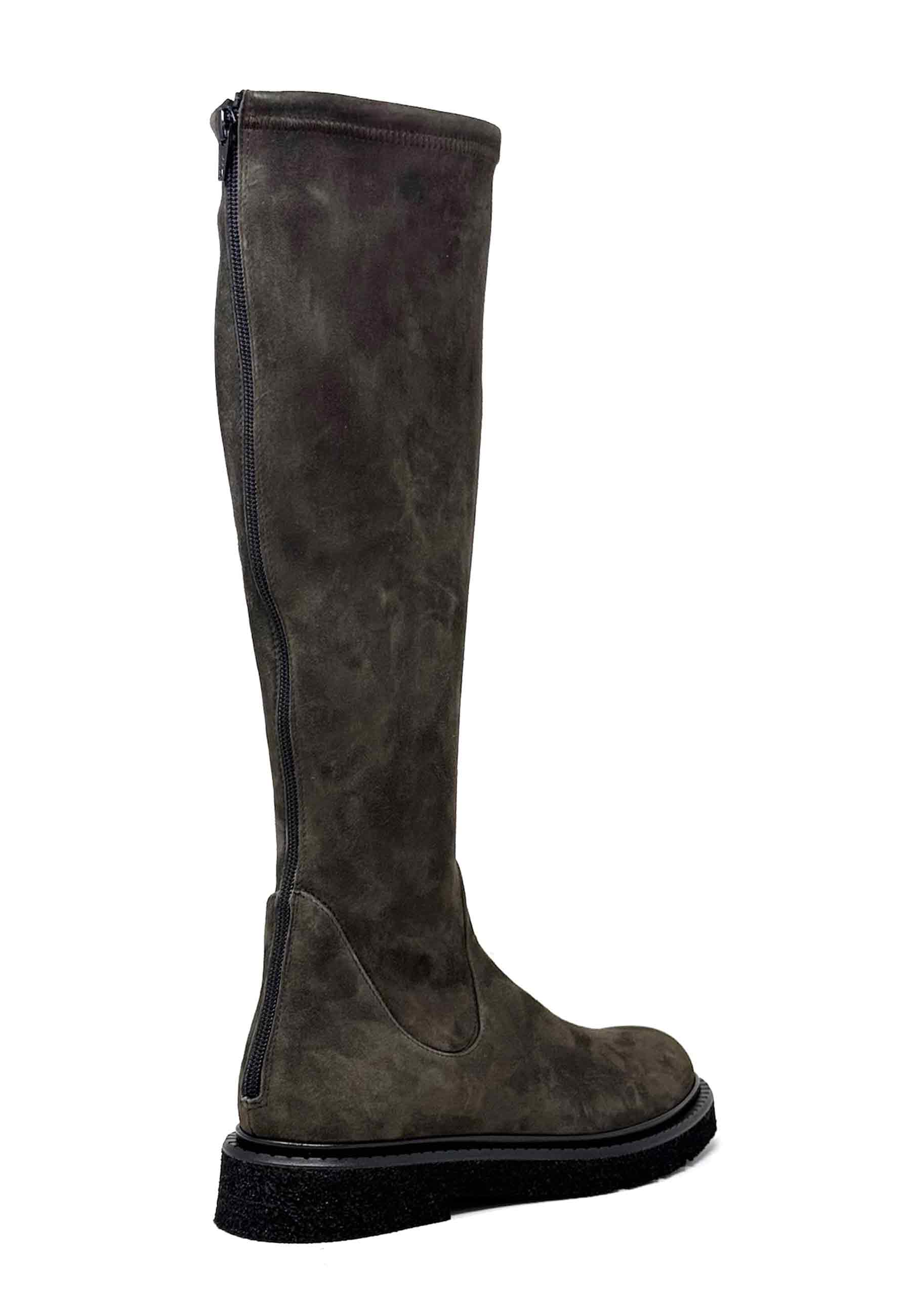 Kerr Langschaft Boot | Graphite Camoscio