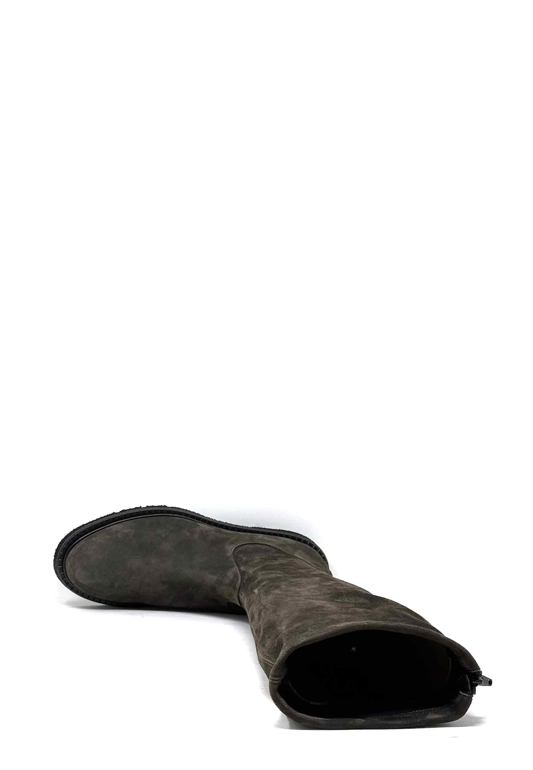 Kerr Langschaft Boot | Graphite Camoscio