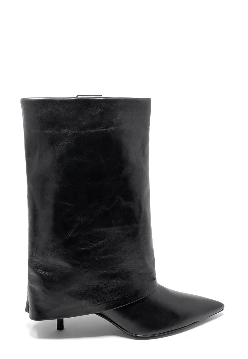 Alec High Heel Ghost Boot | Black