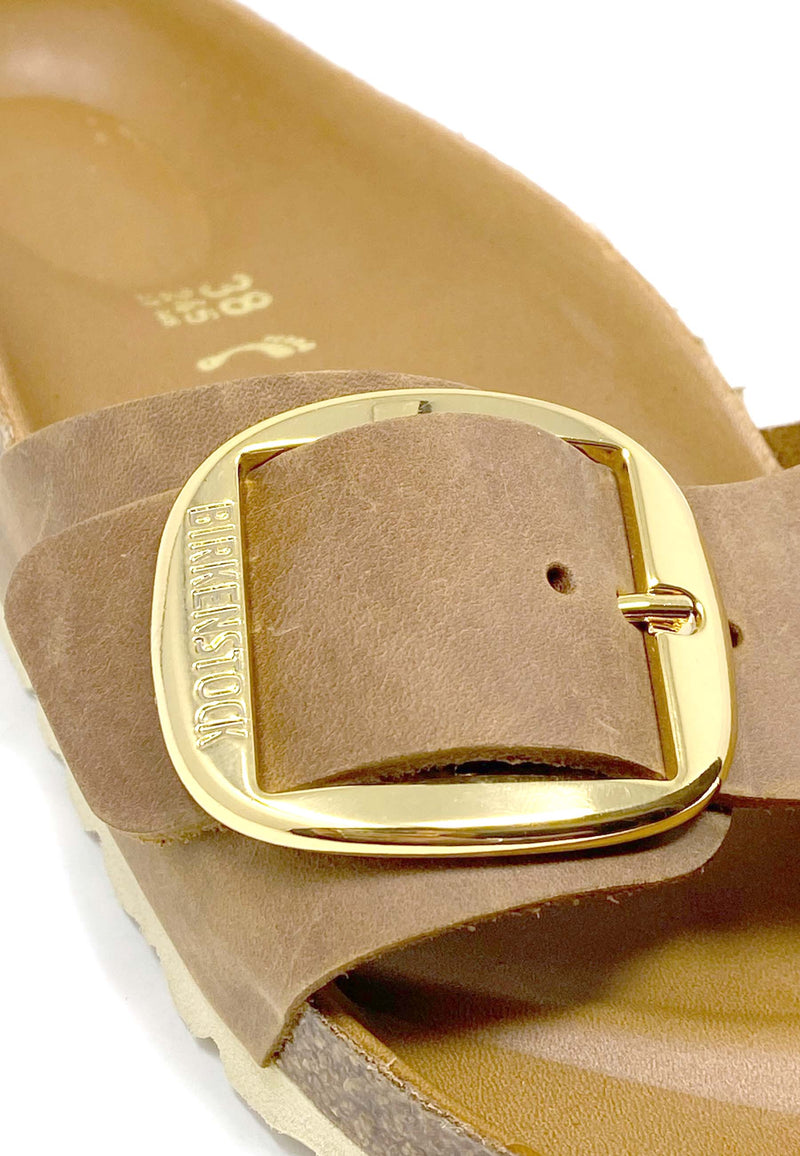 Madrid Big Buckle Mules | cognac