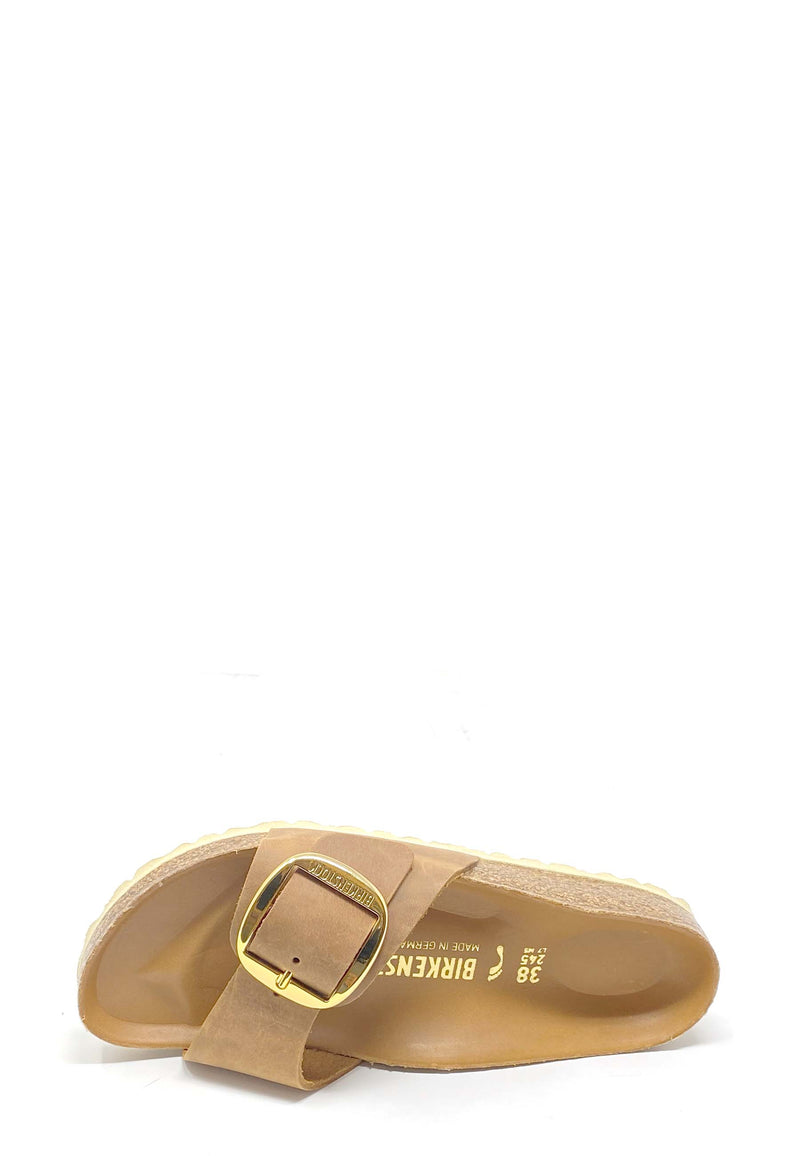 Madrid Big Buckle Pantolette | Cognac