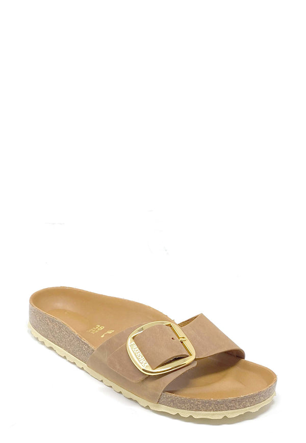 Madrid Big Buckle Pantolette | Cognac