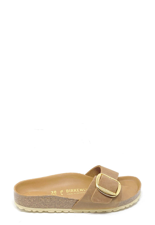 Madrid Big Buckle Pantolette | Cognac