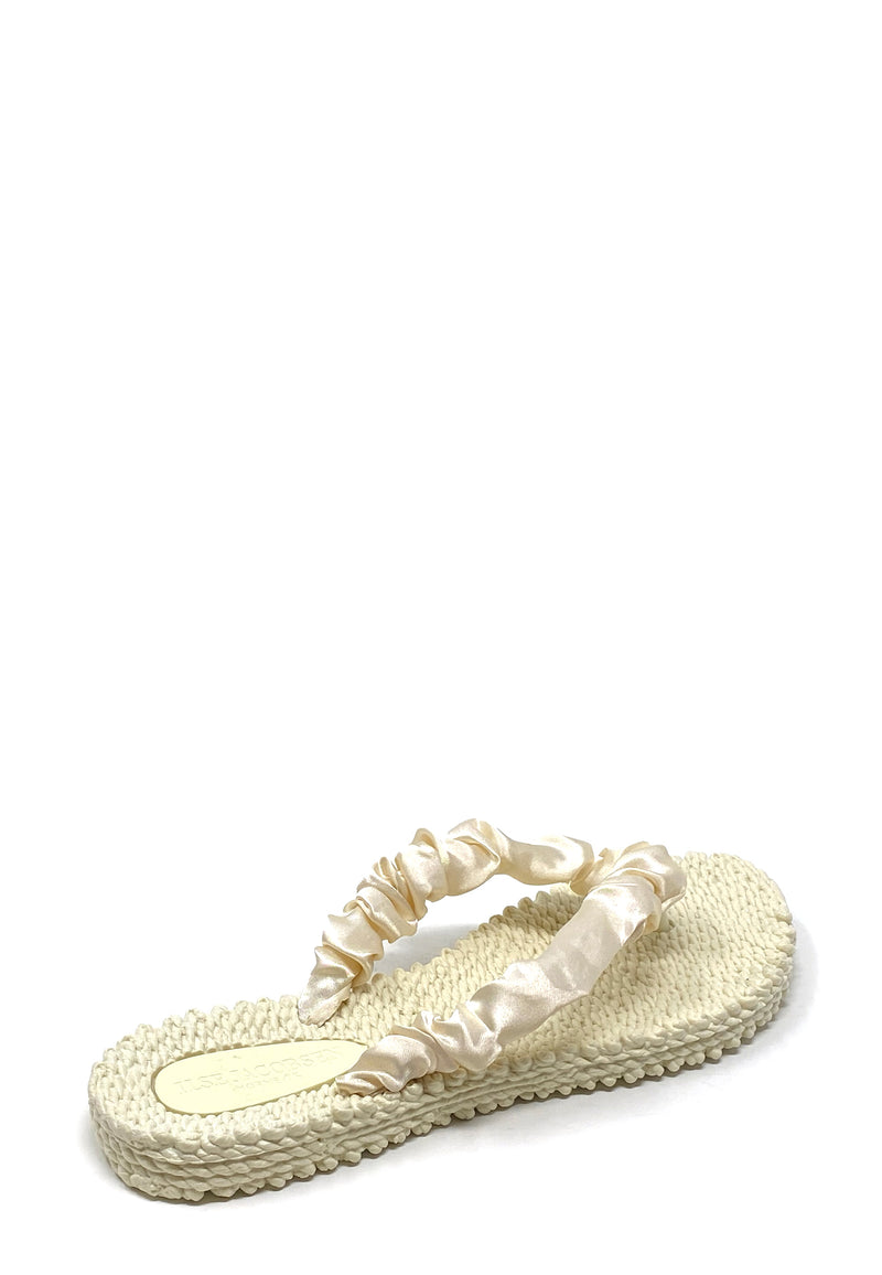 Cheerful 06 toe separator sandal | White