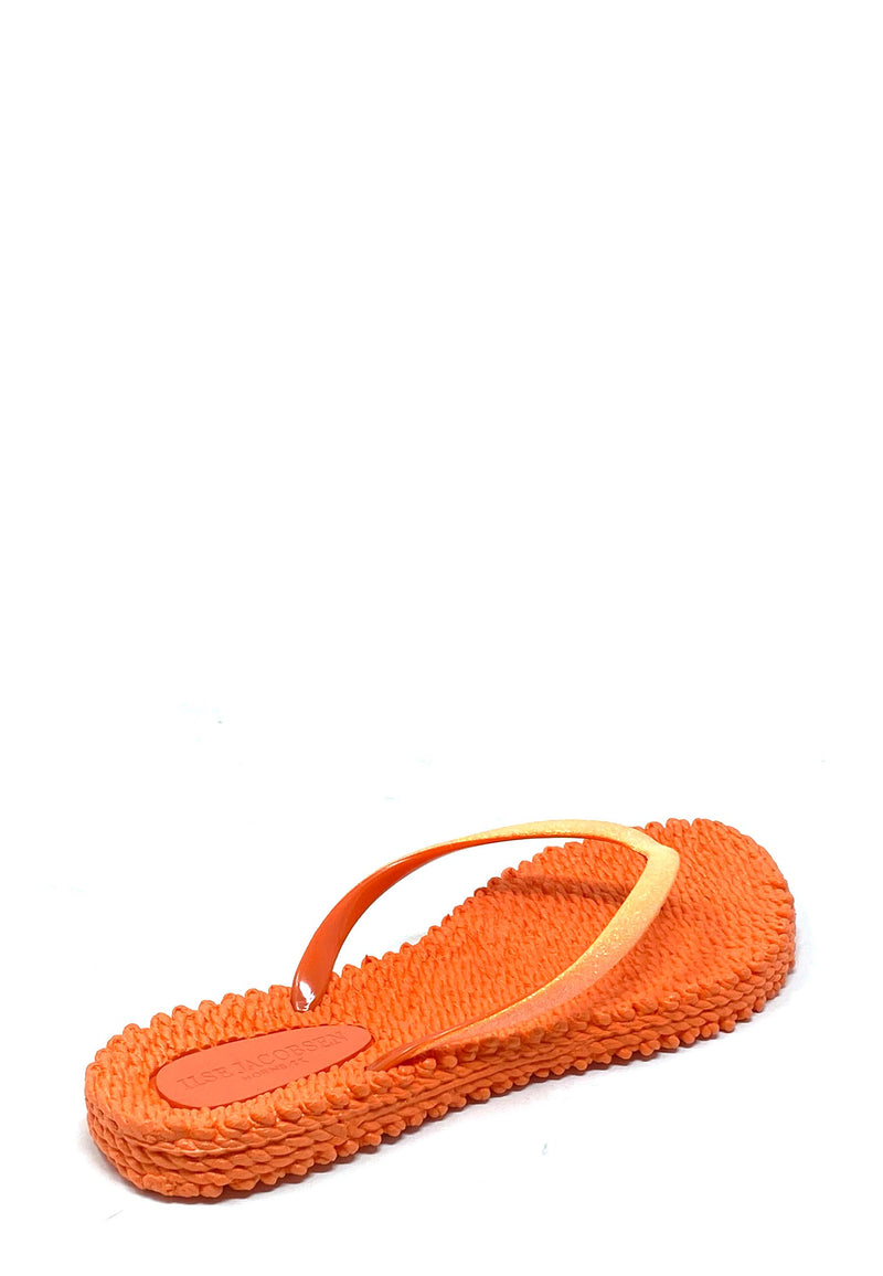 Cheerful 01 toe separator sandal | Hot orange