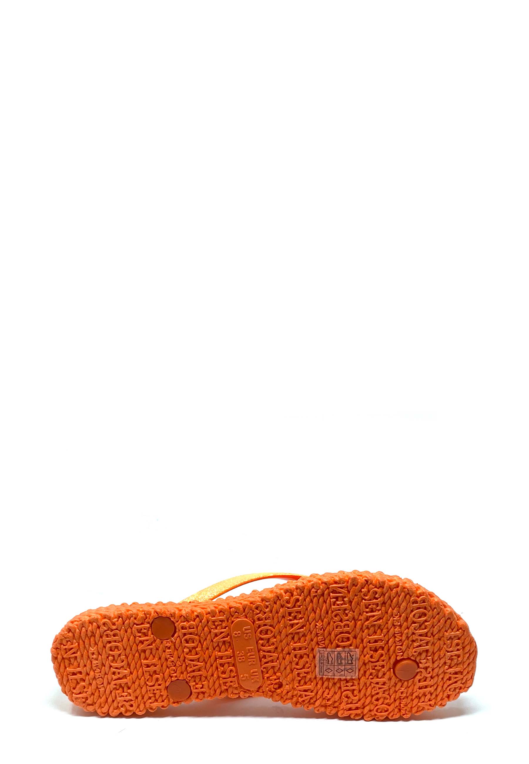 Cheerful 01 toe separator sandal | Hot orange