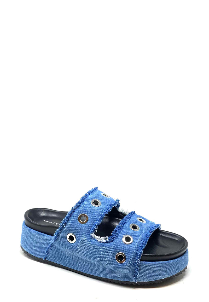 Jeans Studs Pantolette | Light Blue